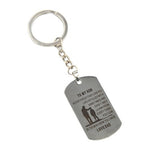 Stainless Steel Pendant Men's Necklace Classic Inspirational Father's encouragement "TO MY SON" dog tag Nameplate Necklace