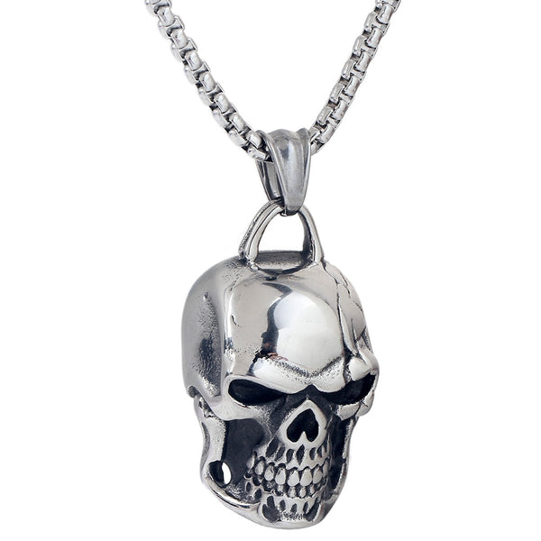 New Arrival Personalized Skull Pendant Stainless Steel Necklaces Best Gift For Man Punk Jewelry Accessories Necklace Skull